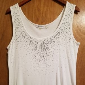 CALVIN KLEIN EMBELLISHED TANK